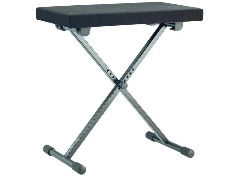 K&M 14066 Keyboard bench black fabric 